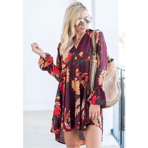 Umgee Floral Flowy Dress Boho size medium